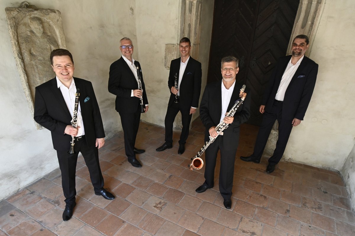 Stadlerovo klarinetové kvarteto a Martin Gurbaľ, foto Ivan Korč